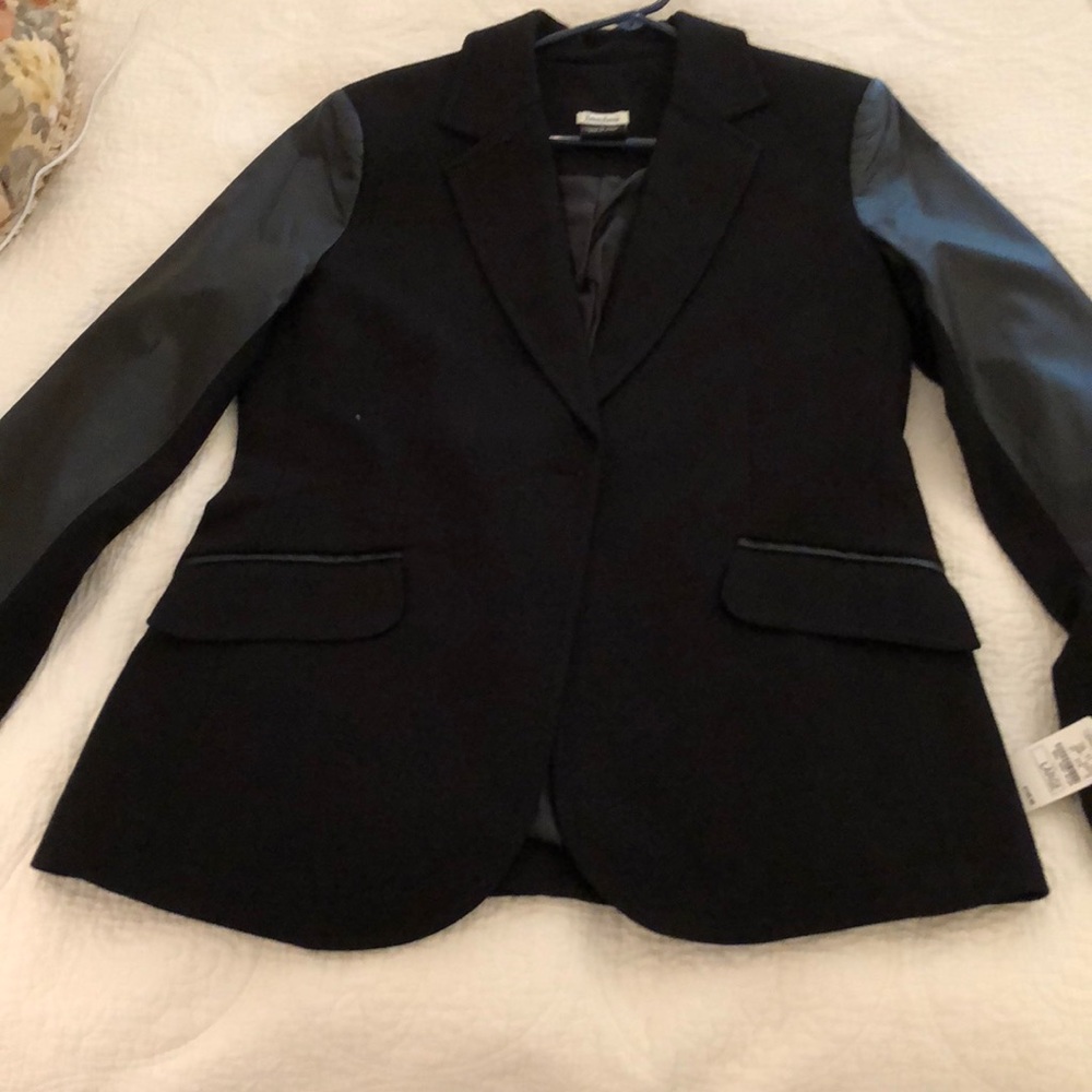 NWT mixed media blazer